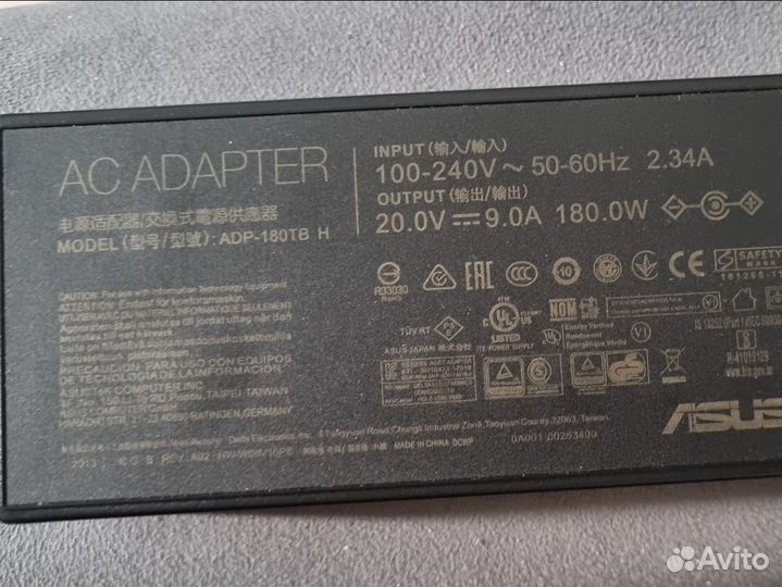 Блок питания Asus 20V 9A 6.0x3.7 (180W)
