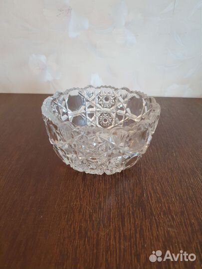 Хрустальная ваза салатник