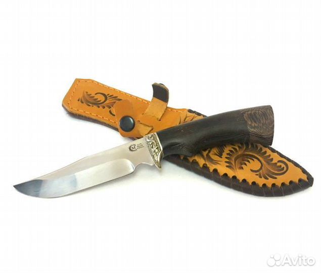 Нож Юнкер 95Х18, венге, мельхиор