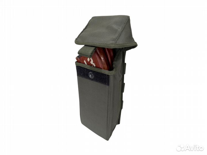 Подсумок под магазины ак закрытого типа олива