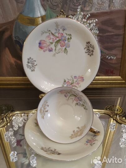 Антикварное чайное трио Seltmann, Германия