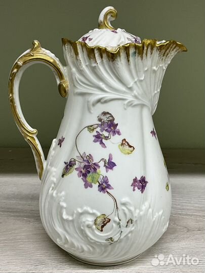 Антикварный кофейный сервиз Limoges, Франция