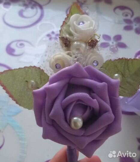 Красивый свадебный букет ручной работы