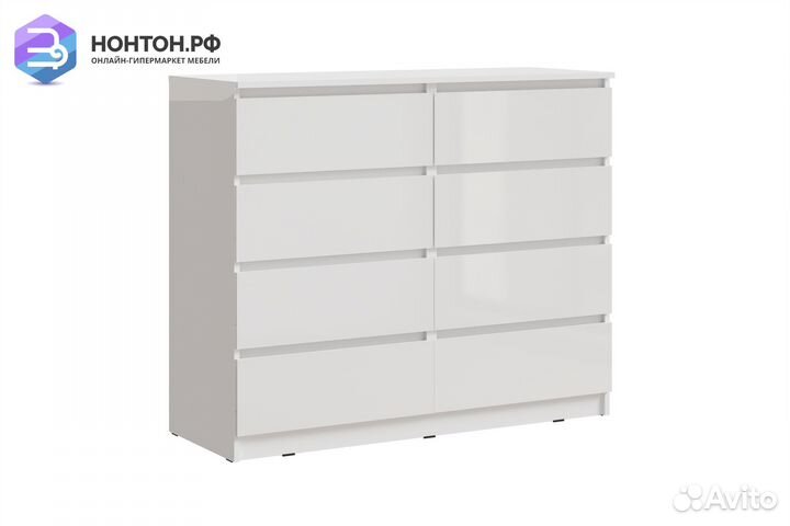 Комод Челси белый глянец / белый
