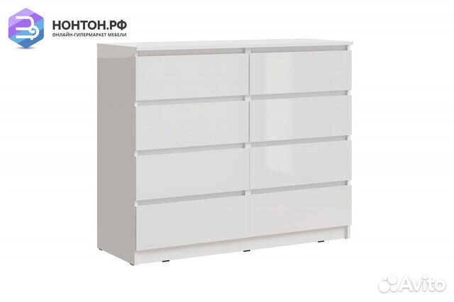 Комод Челси белый глянец / белый