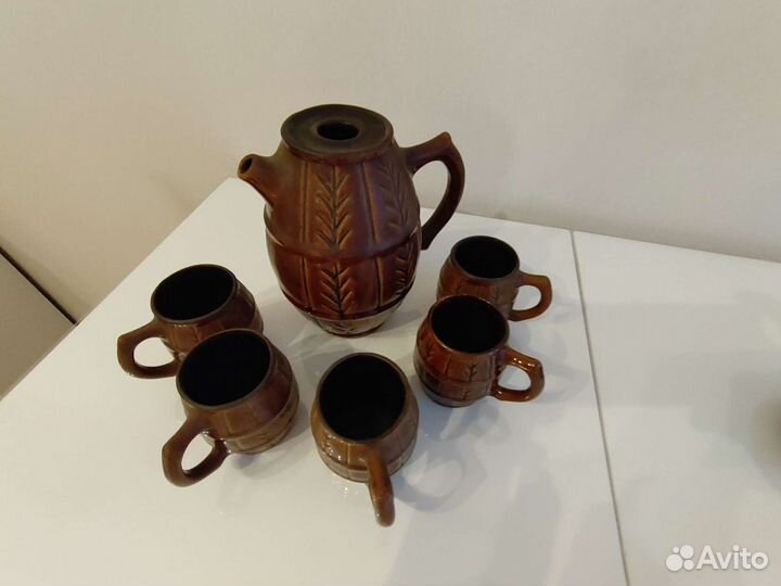 Набор Кувшин и бокалы винтаж СССР