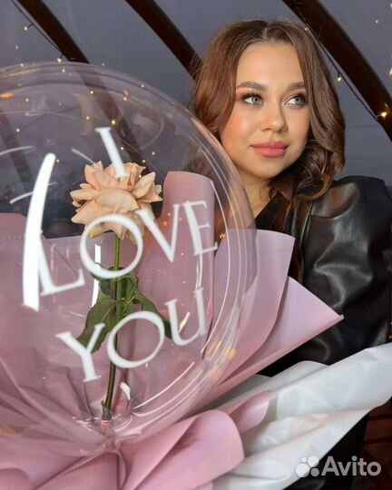 Живые цветы в шаре