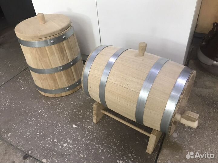 Бочки дубовые и кадки