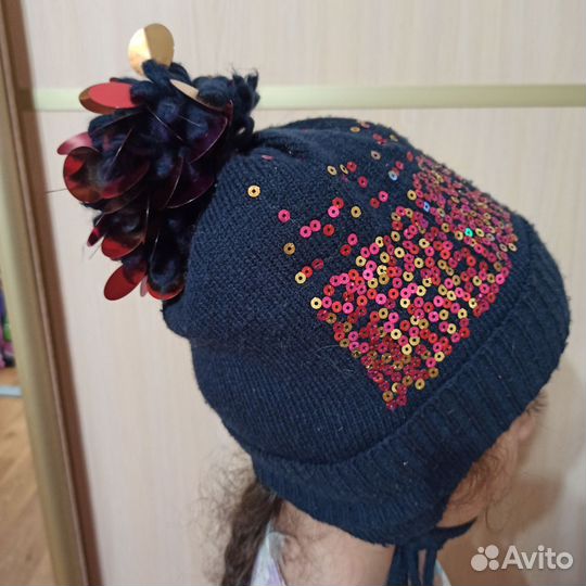 Шапка теплая на 5-6 лет