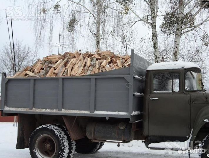 Дрова колотые Доставка в укладку и навапом