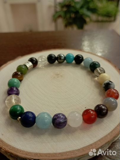 Браслет-оберег «Базелур» из 25 натуральных камней