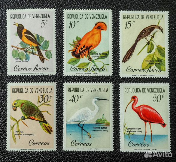 Марки не гашеные фауна 3