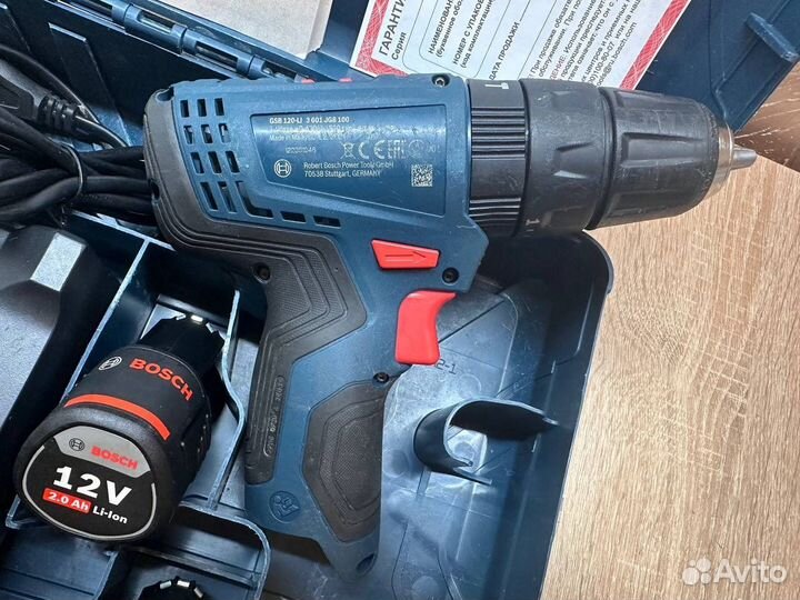 Шуруповерт ударный bosch gsb 120 li