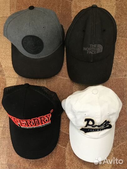 Кепки Polo, the north face