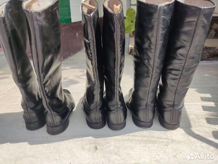 Хромовые сапоги