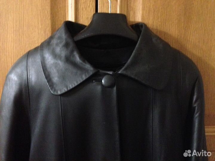 Пальто кожаное