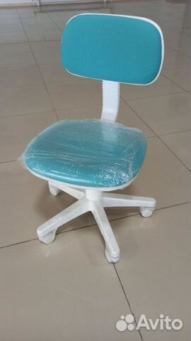 Кресло детское компьютерное W201 бирюза