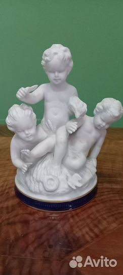 Винтажные статуэтки Путти, бисквит фарфор