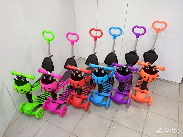 Самокат - беговел 5в1