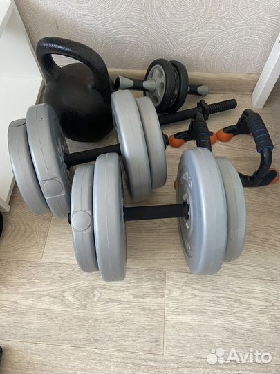 Гриф, блины, гантели