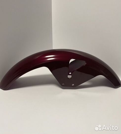 Крыло на мопед переднее Альфа RX Бордовое