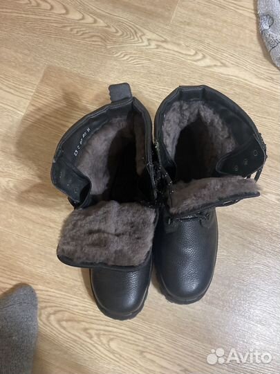 Ботинки рабочие мужские 43 размер,натур.кожа,мех