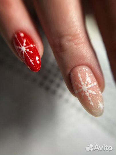 Наращивание, маникюр, покрытие гель-лак. Щербинки