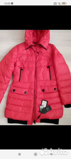Новый пуховик 46 размер пух перо