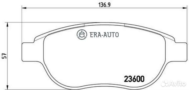 Brembo P61068X Колодки тормозные