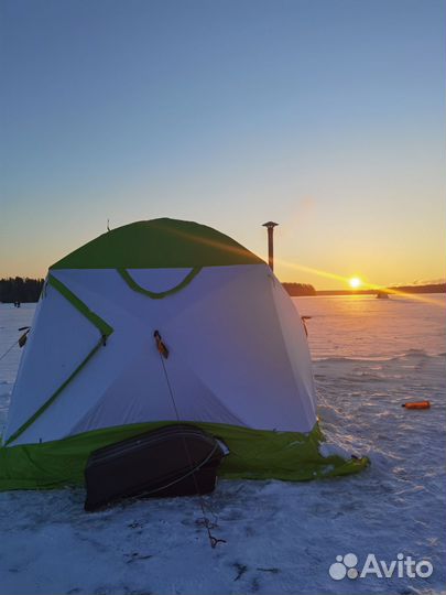 Палатка лотос кубозонт 4 термо компакт + полы