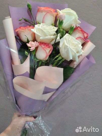 Живые цветы букеты розы
