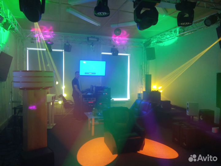 Звуковое световое мультимедиа оборудование прокат