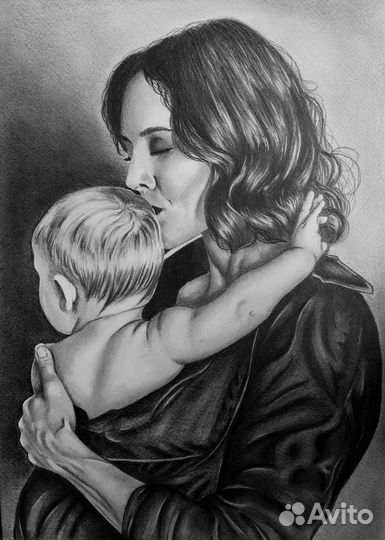 Портрет по фото карандашом