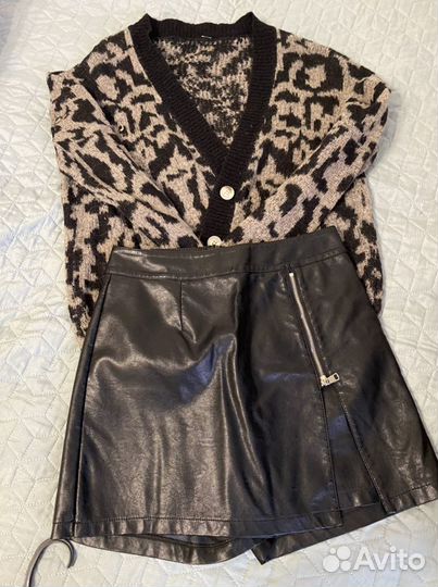 Шорты женские кожаные