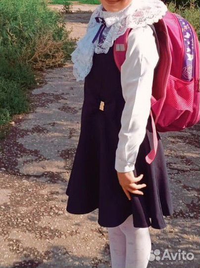 Школьная одежда, джинсовая рубашка от 128 до 140