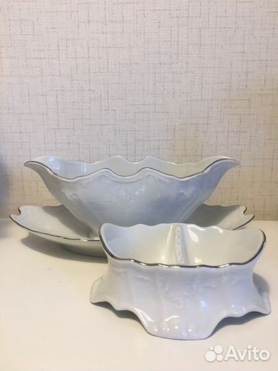 Соусник и менажница богемия