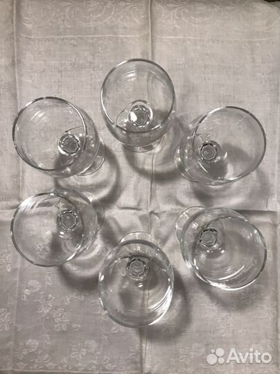 Хрустальные фужеры бокалы Чехия винтаж