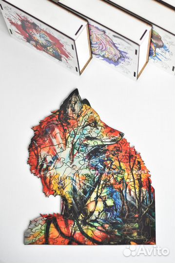 Деревянные пазлы фигура 