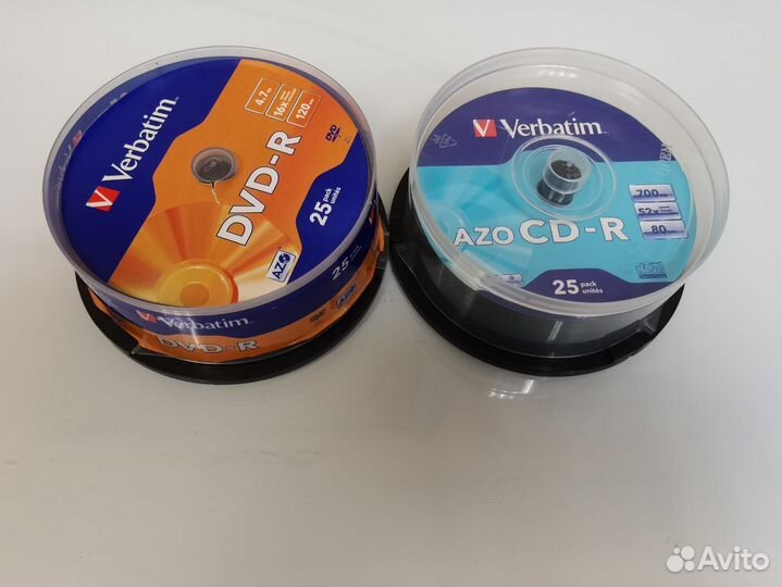 Диски Verbatim CD-R и DVD-R пустые