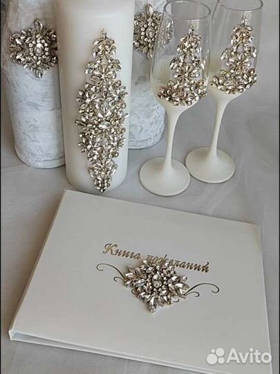 Свадебные бокалы аксессуары