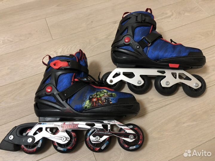 Ролики ReAction р. 36-41 abec5 + комплект защиты