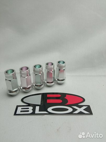 Гайки blox (комплект 20шт.) Серебро
