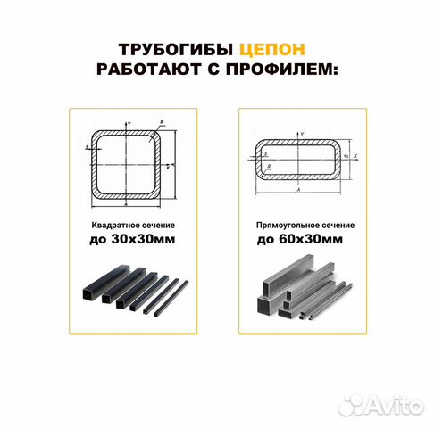 Трубогиб Цепoн для профильной трубы