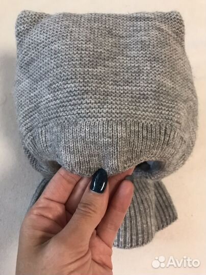 Зимняя шапка журавлик