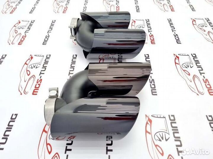 Насадки для Porsche Macan 2019+ GTS чёрные