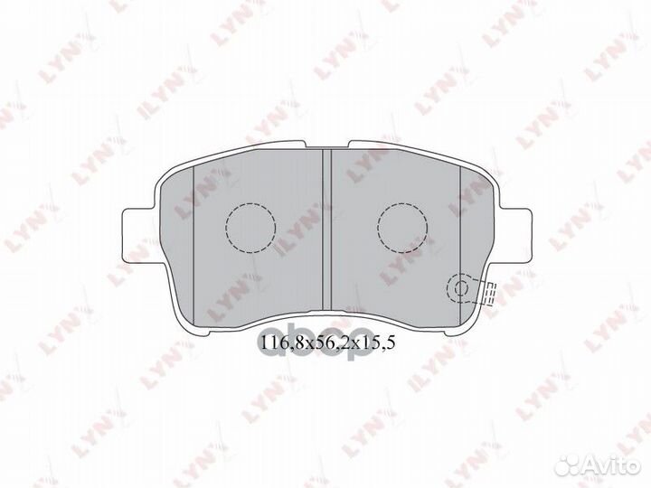 Колодки тормозные дисковые перед BD7308 LYN