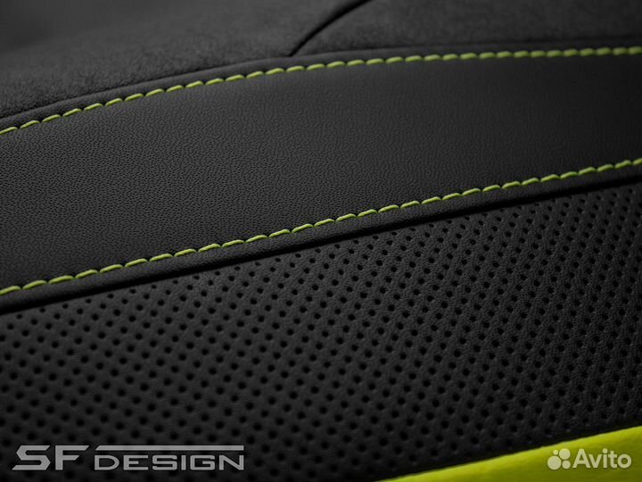 Сиденье Can-Am Outlander Green Traces Black Fast