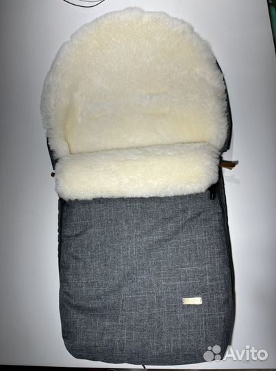 Меховой конверт в коляску