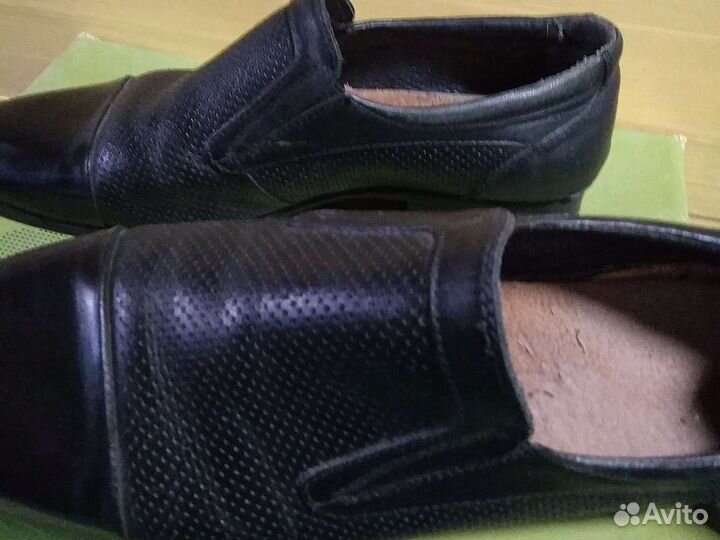 Туфли мужские 43 размер бу кожаные верх и стелька