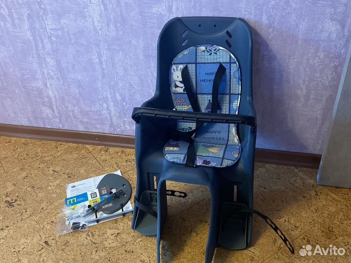 Детское велокресло на багажник как новое